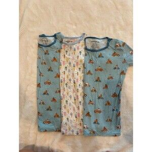 Magnetic me 6Y short bundle of 3 sleeve shirt dog motorcycle ice cream print